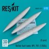 RESKIT RSU72-0171 Rafale fuel tanks RPL 701 (1250L) (3 pcs) (3D Printed) (1/72)
